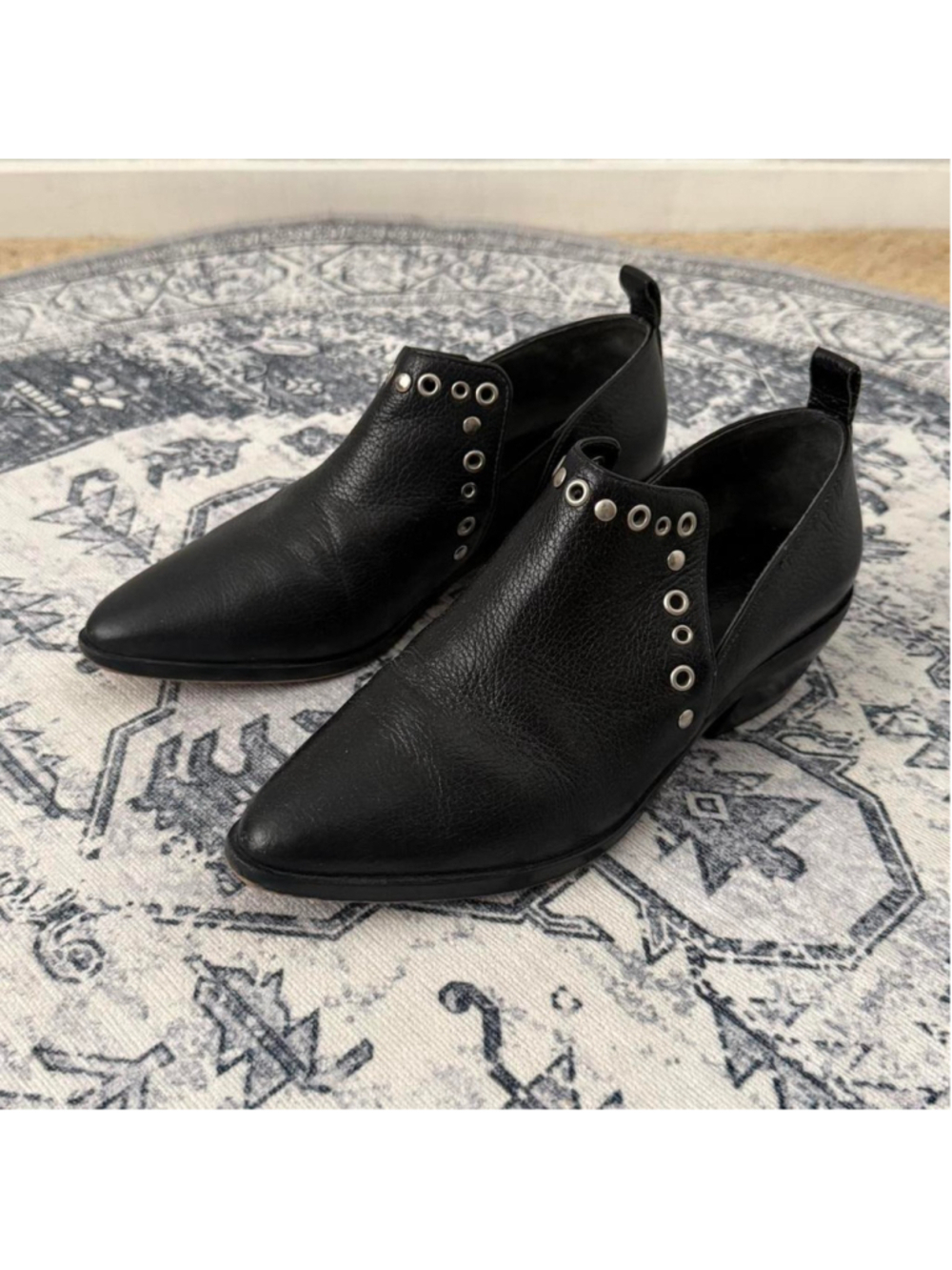 Rebecca Minkoff Annette Studded Black leather ankle boots - Size 5